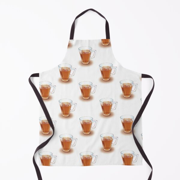 Item preview, Steaming Clear Glass Mug with Tea Art Print designed and sold by KaleChub.