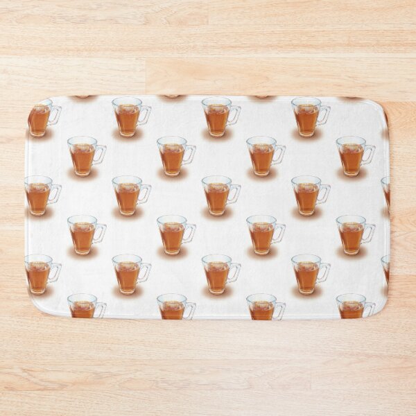 Item preview, Steaming Clear Glass Mug with Tea Art Print designed and sold by KaleChub.