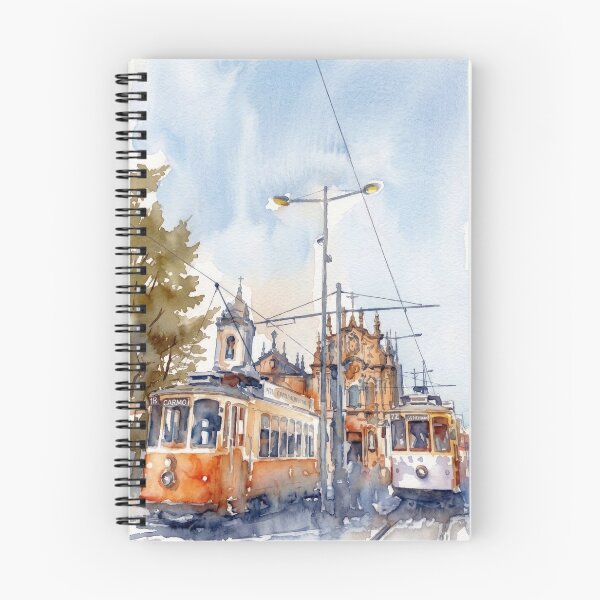 Item preview, Carmo Church Porto Trams Watercolor designed and sold by caracatita75.