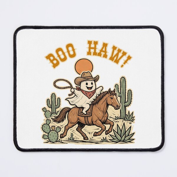 Item preview, Boo Haw! Funny Cowboy Ghost Riding Horse - Western Halloween Spooky Season designed and sold by Neurospicy Trolls.