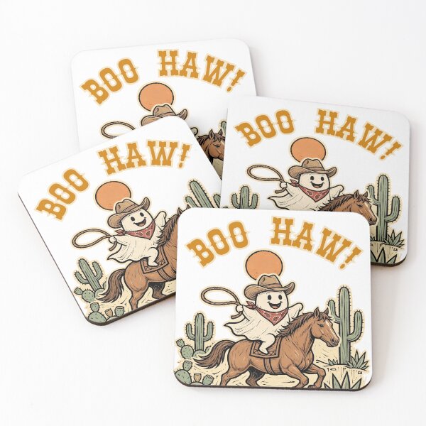 Item preview, Boo Haw! Funny Cowboy Ghost Riding Horse - Western Halloween Spooky Season designed and sold by Neurospicy Trolls.