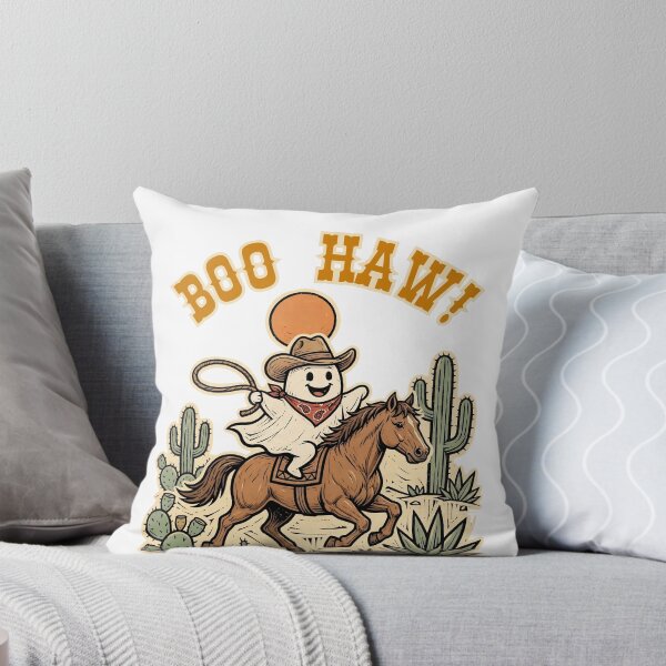 Item preview, Boo Haw! Funny Cowboy Ghost Riding Horse - Western Halloween Spooky Season designed and sold by Neurospicy Trolls.