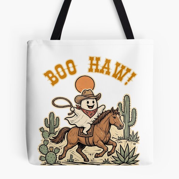 Item preview, Boo Haw! Funny Cowboy Ghost Riding Horse - Western Halloween Spooky Season designed and sold by Neurospicy Trolls.