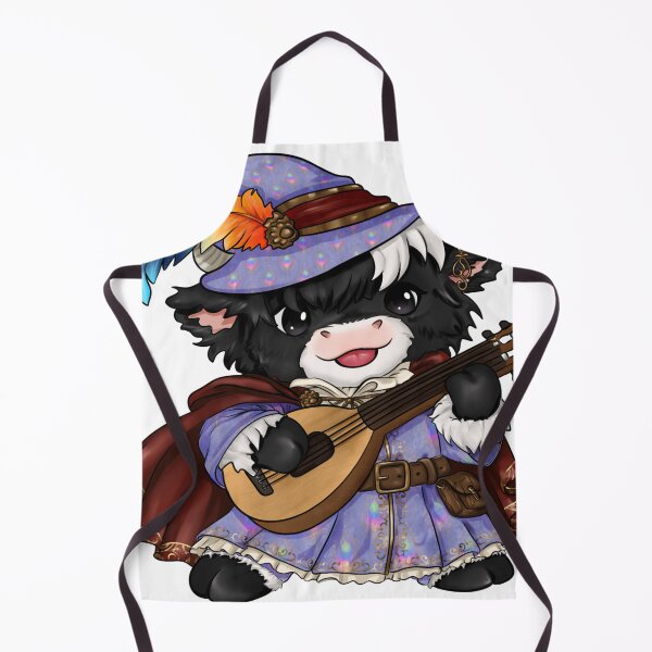 Item preview, Cute Chibi Bard Highland Cow designed and sold by kjmastersart.