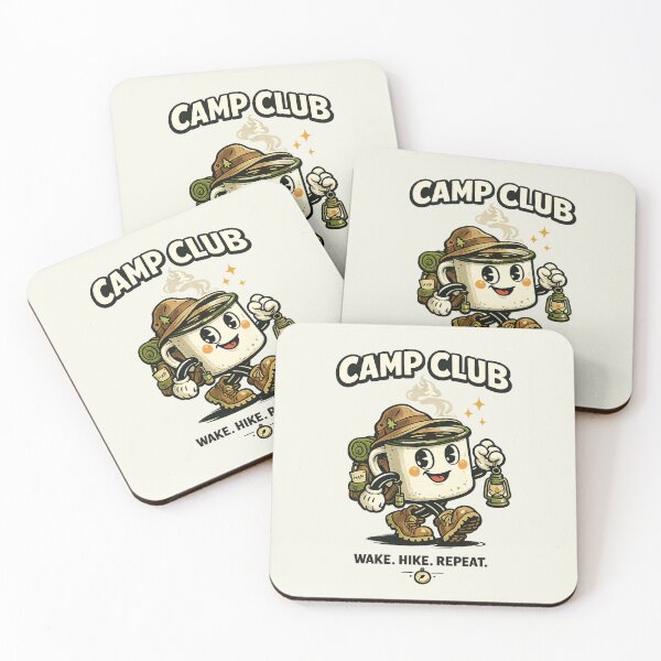 Item preview, Camp Club Wake Hike Repeat designed and sold by HoopeStylee.