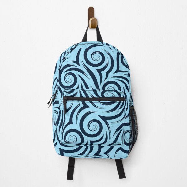 Item preview, Ice Blue Tribal Ocean Swirl Wave Pattern designed and sold by Jyoti Digital Artist.