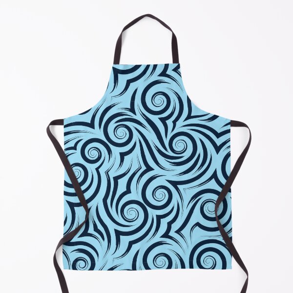 Item preview, Ice Blue Tribal Ocean Swirl Wave Pattern designed and sold by Jyoti Digital Artist.