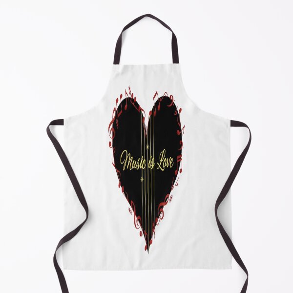Item preview, Music Is Love – Heart Musical Notes Romantic Design designed and sold by Midnight Veil Designs.