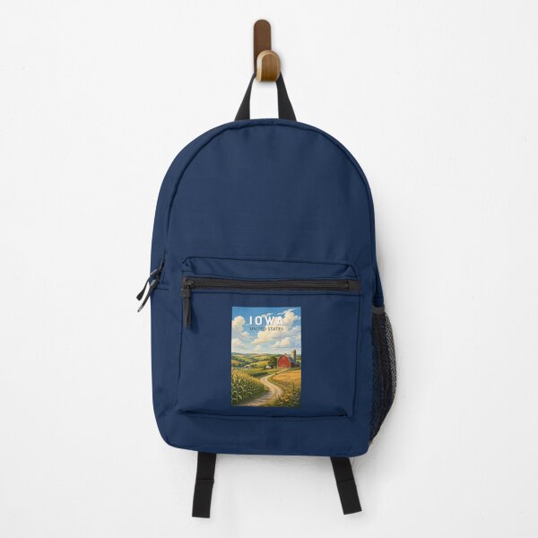 Item preview, Iowa Illustration Travel Art Vintage designed and sold by KrisSidDesigns.