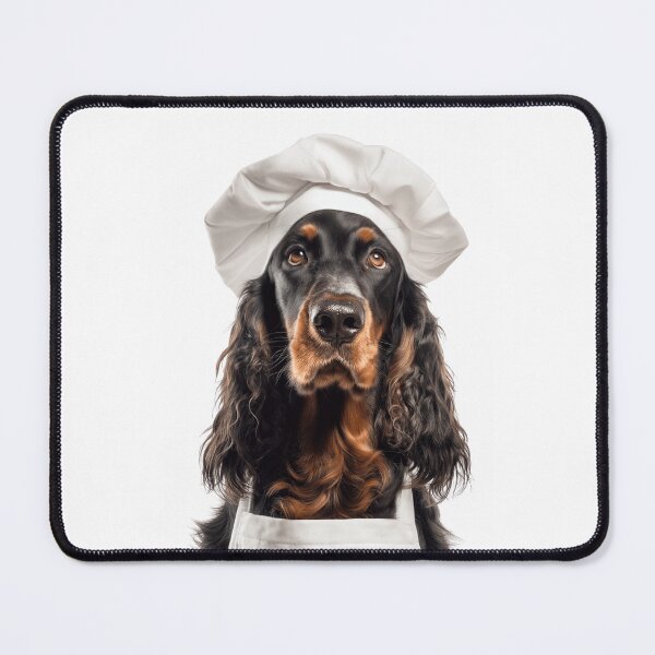 Item preview, Gordon Setter Chef Dog Funny Cooking Apron Hat Cute Pet Portrait designed and sold by LazyOwlStore.