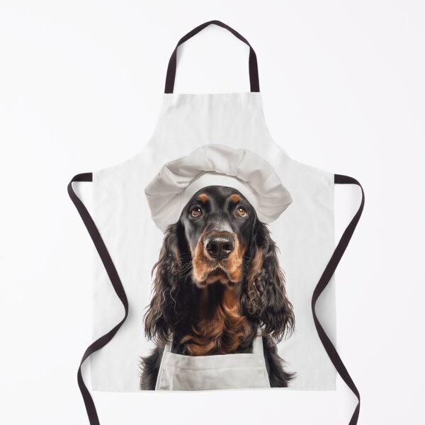 Item preview, Gordon Setter Chef Dog Funny Cooking Apron Hat Cute Pet Portrait designed and sold by LazyOwlStore.