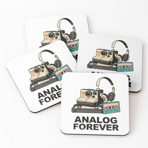 Item preview, analog forever Retro Vintage Minimalist Graphic designed and sold by Probably Fine Design.