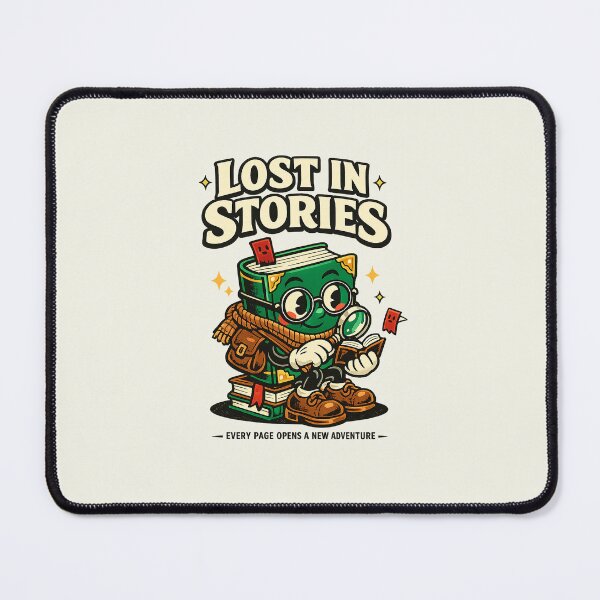 Item preview, Lost In Stories Vintage Book Mascot designed and sold by HoopeStylee.