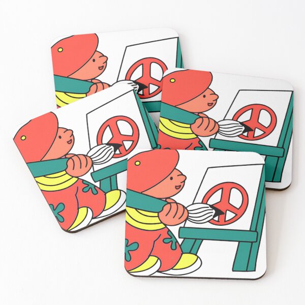 Item preview, Cute Artist Painting Peace Sign designed and sold by sarnodasoru.