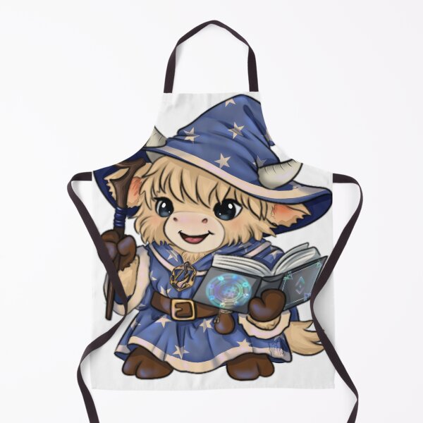 Item preview, Cute Chibi Wizard Highland Cow designed and sold by kjmastersart.