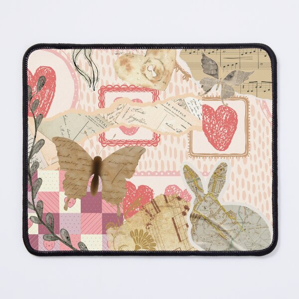 Item preview, Vintage Rabbit and Butterflies Scrapbook Collage designed and sold by Zenna MT 1.