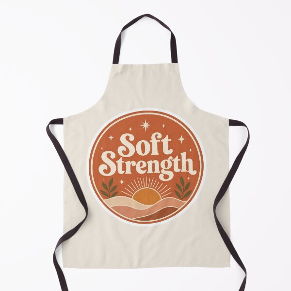 Item preview, Soft Strength – Retro Boho Affirmation Badge Sticker designed and sold by Cerys-GS.