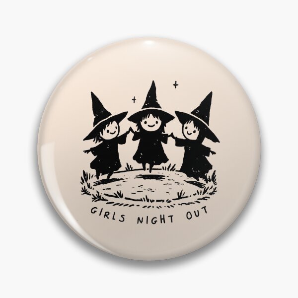 Item preview, Girls Night Out: Cute Witch Halloween Art designed and sold by oneofthesedayys.