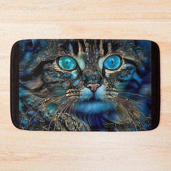 Item preview, Bonnie blue, blue cat designed and sold by L. ROCHE.