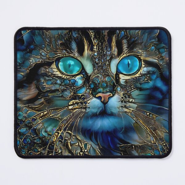 Item preview, Bonnie blue, blue cat designed and sold by L. ROCHE.