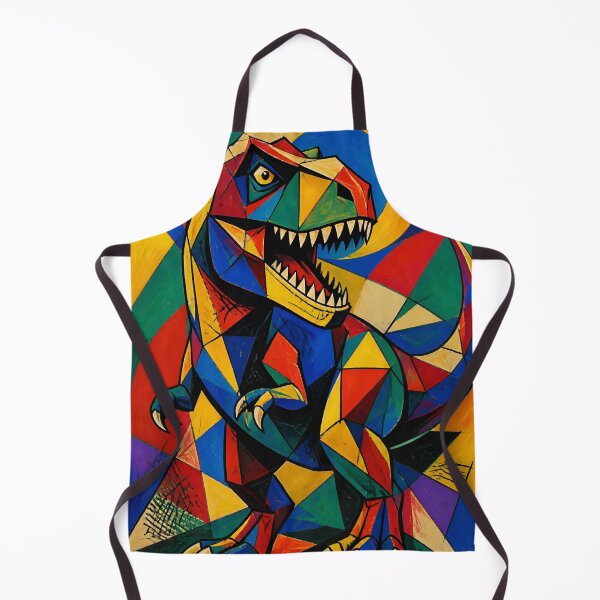 Item preview, Colorful Geometric T-Rex - Abstract Cubist Stained Glass Dinosaur Art designed and sold by inkaylindesign.