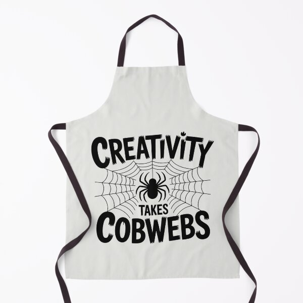 Item preview, Creativity Takes Cobwebs – Funny Halloween Spider Design designed and sold by Jollys-ArtShop.