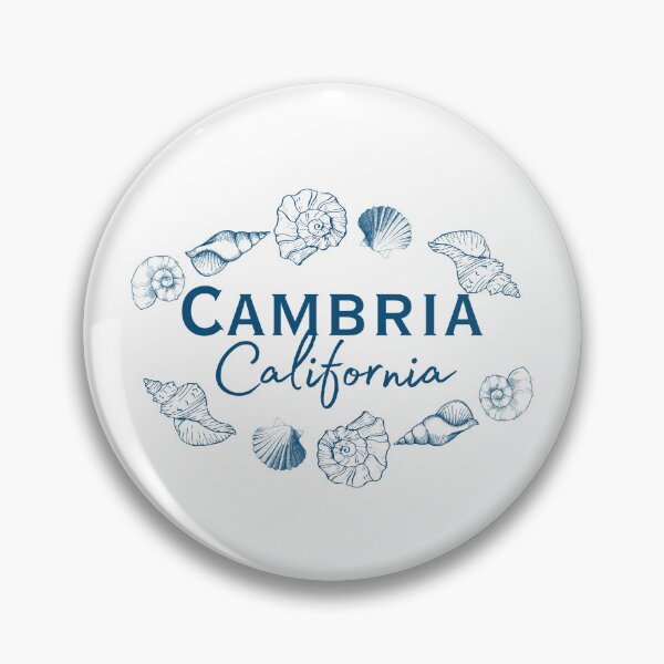 Item preview, Cambria California Seashell Beach Typography Design designed and sold by DonnaRaine.