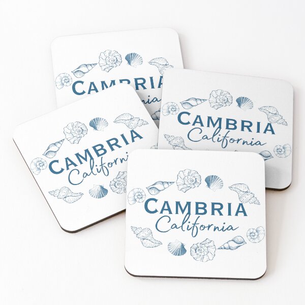 Item preview, Cambria California Seashell Beach Typography Design designed and sold by DonnaRaine.