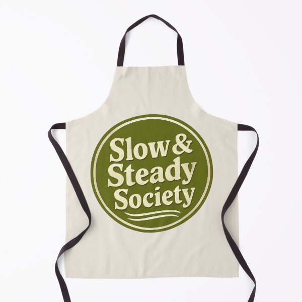 Item preview, Slow & Steady Society – Retro Boho Affirmation Badge Sticker designed and sold by Cerys-GS.