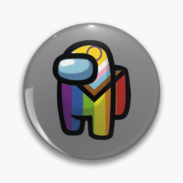 Item preview, among us crewmate - progress rainbow pride (version 1) designed and sold by noob publishing.