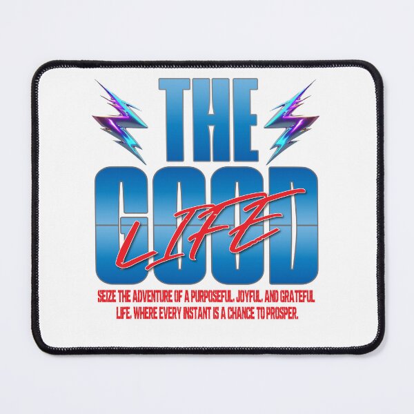 Item preview, The Good Life Motivational Typography Quote designed and sold by Aegy2024.