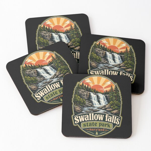 Item preview, Swallow Falls State Park Maryland Retro Travel designed and sold by TomFrontierArt.