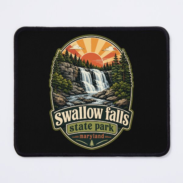 Item preview, Swallow Falls State Park Maryland Retro Travel designed and sold by TomFrontierArt.