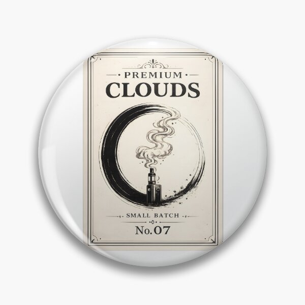 Item preview, Premium Clouds No. 07 – Vintage Vape Label designed and sold by House of Taste Vape Designs.