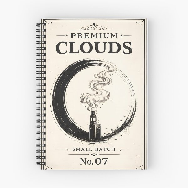 Item preview, Premium Clouds No. 07 – Vintage Vape Label designed and sold by House of Taste Vape Designs.