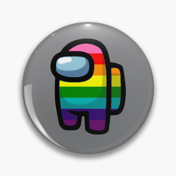 Item preview, among us crewmate - vintage rainbow pride designed and sold by noob publishing.