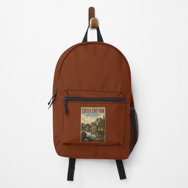 Item preview, Custer State Park South Dakota Illustration Travel Art Vintage designed and sold by KrisSidDesigns.