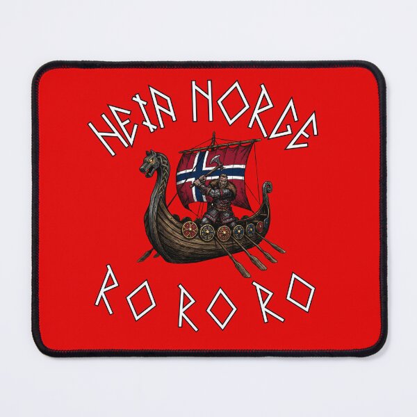 Item preview, Viking Longship Norwegian Flag - Heia Norge Ro Ro Ro designed and sold by UTkiKK.