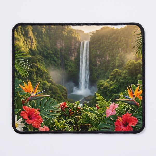 Item preview, Tropical Waterfall Exotic Flowers designed and sold by Hawaii26.