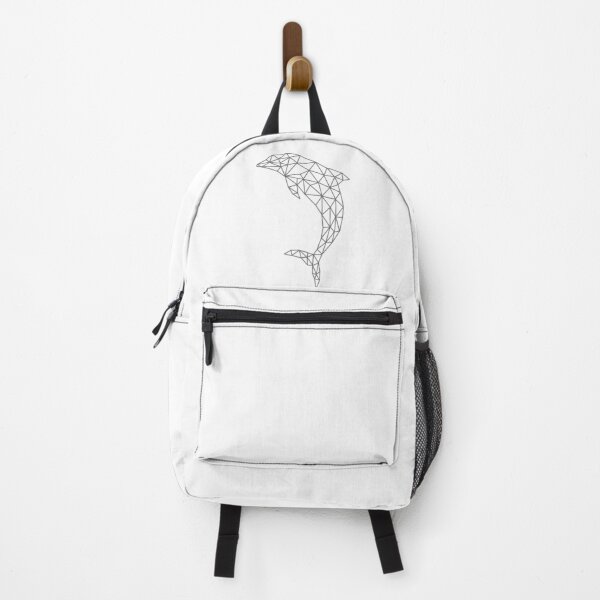 Item preview, Geometric Dolphin | Minimalist Ocean Wildlife Art designed and sold by HexVoid.