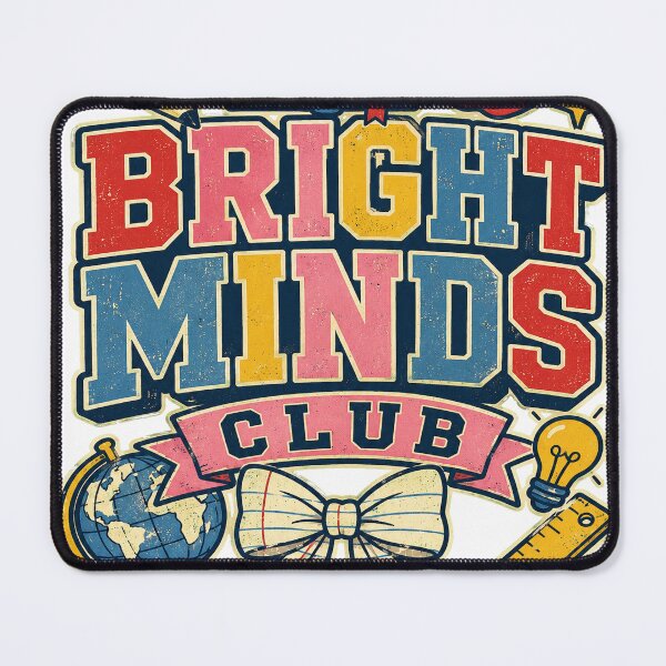 Item preview, **Bright Minds Club – Retro School Design** designed and sold by BISJOU.