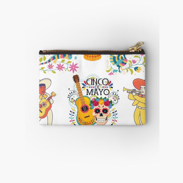 Item preview, Cinco de Mayo Mexican Folk Art – Mariachi Sugar Skull Fiesta designed and sold by DervoTeck2767.