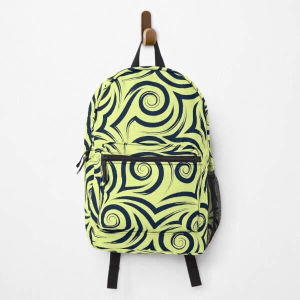 Item preview, Lime Yellow Tribal Swirl Wave Pattern designed and sold by Jyoti Digital Artist.