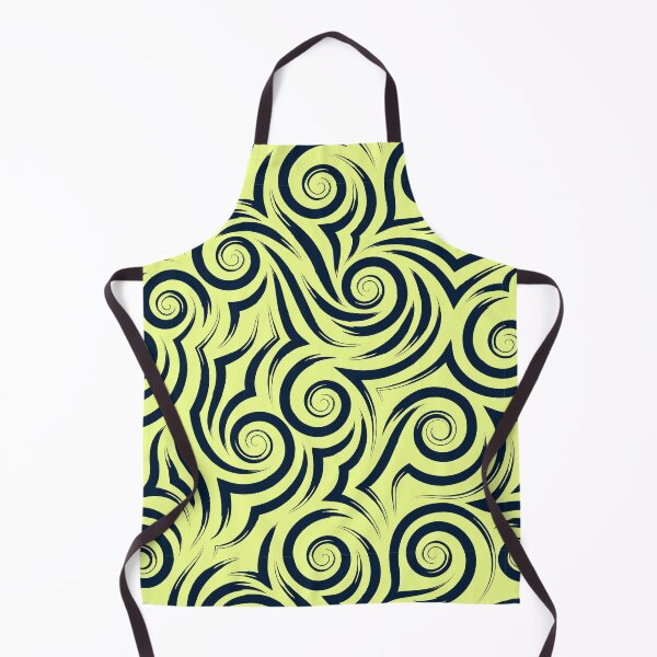 Item preview, Lime Yellow Tribal Swirl Wave Pattern designed and sold by Jyoti Digital Artist.