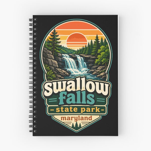Item preview, Swallow Falls State Park Maryland Retro designed and sold by TomFrontierArt.