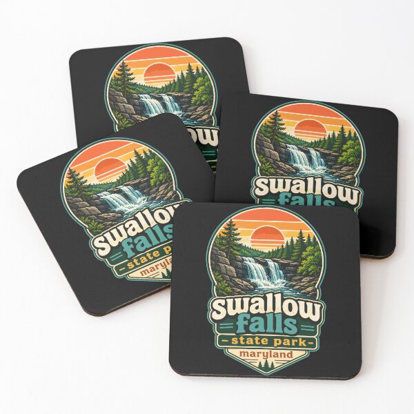 Item preview, Swallow Falls State Park Maryland Retro designed and sold by TomFrontierArt.