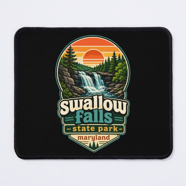 Item preview, Swallow Falls State Park Maryland Retro designed and sold by TomFrontierArt.