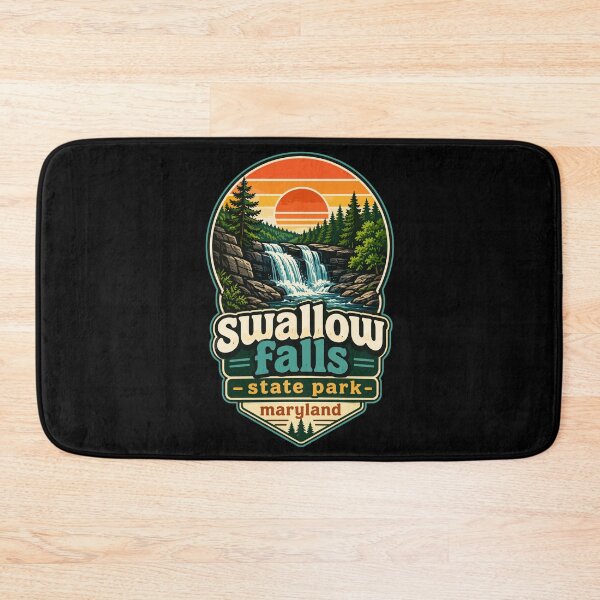 Item preview, Swallow Falls State Park Maryland Retro designed and sold by TomFrontierArt.