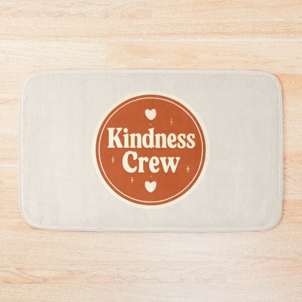 Item preview, Kindness Crew – Retro Boho Affirmation Badge Sticker designed and sold by Cerys-GS.