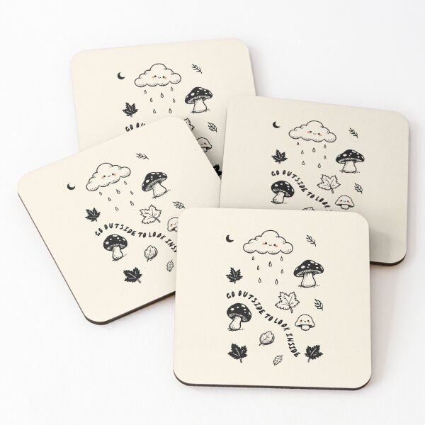 Item preview, Go Outside To Look Inside: Cute Fall Mushrooms designed and sold by oneofthesedayys.